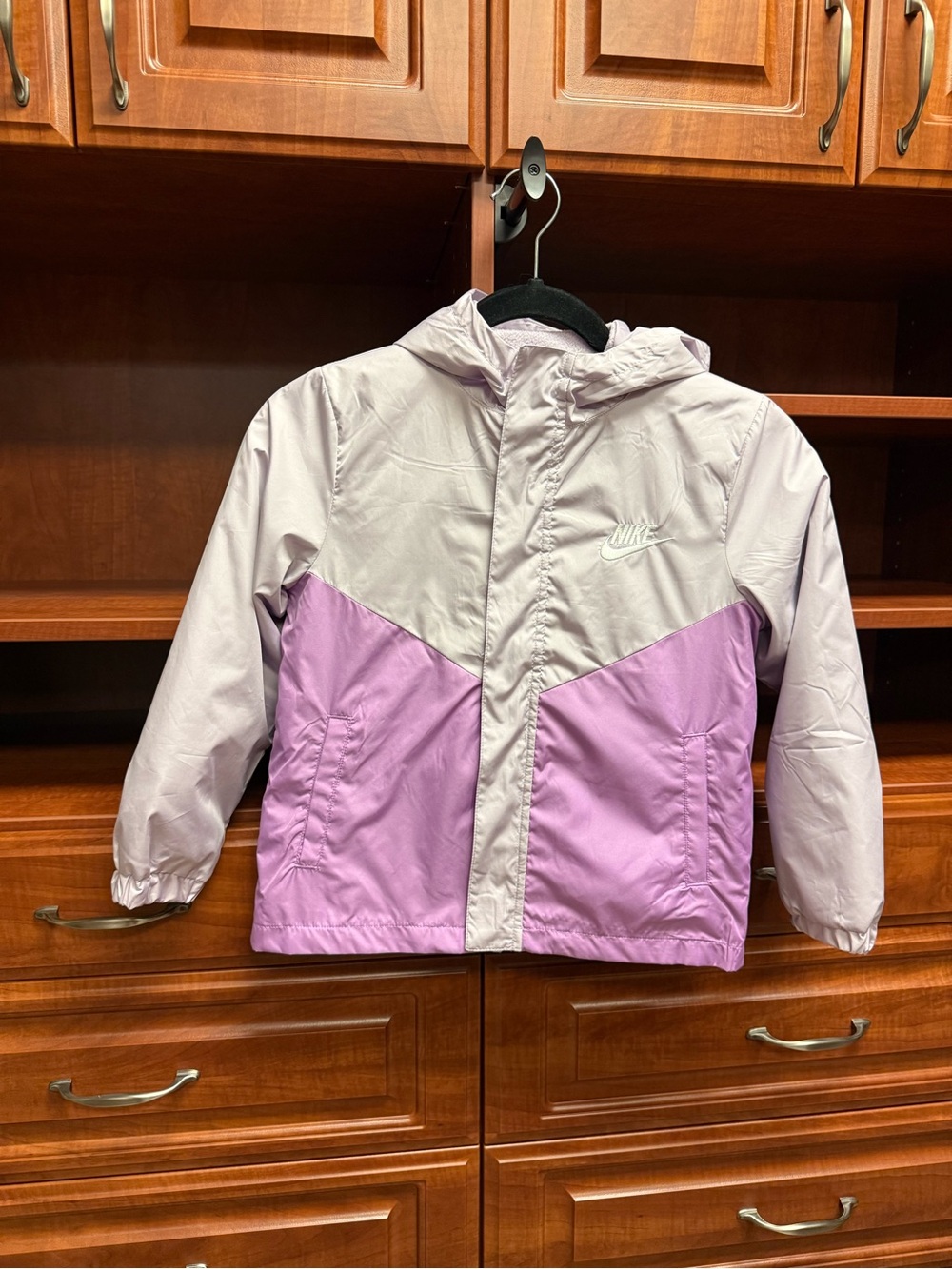 Nike Kids Light Purple System 3-in-one Windbreaker w/Fleece Jacket